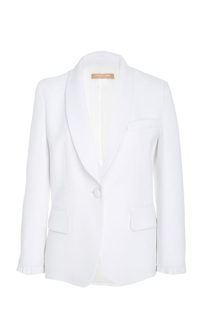 Michael Kors Collection Ruffle One Button Jacket
