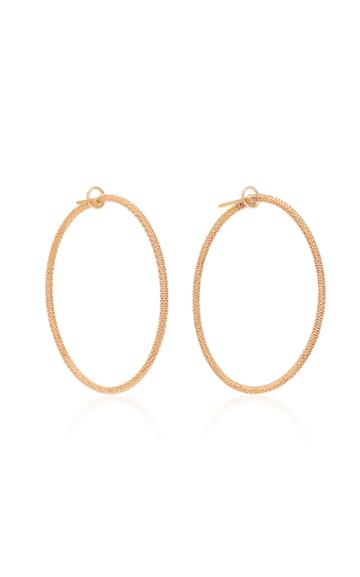 Montse Esteve 18k Rose Gold Hoop Earrings