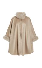 Max Mara Fur-lined Cashmere Cape