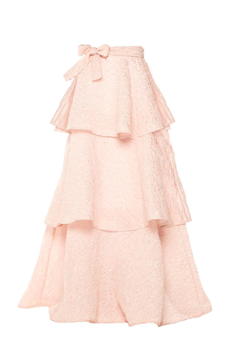 Bambah Rosa Ruffle Maxi Skirt