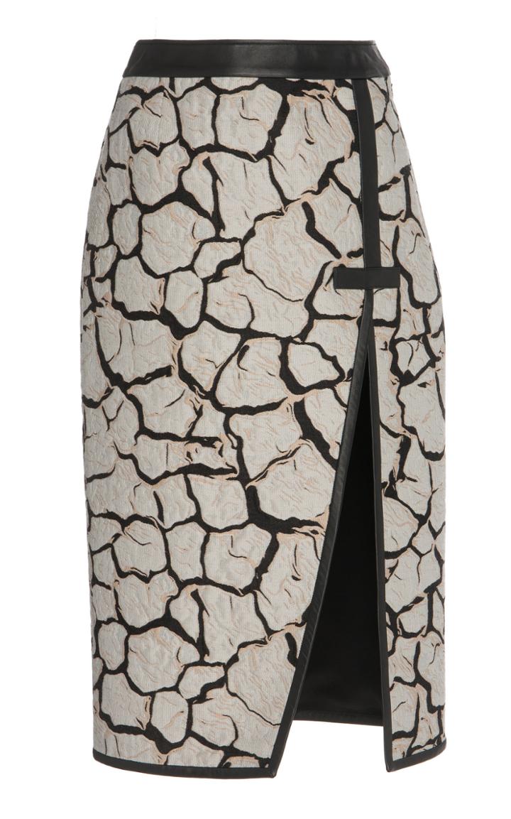 Mary Katrantzou Lurex-trimmed Knit Jacquard Skirt
