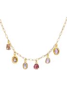 Page Sargisson 18kt Gold Pink Ombre Sapphire Necklace
