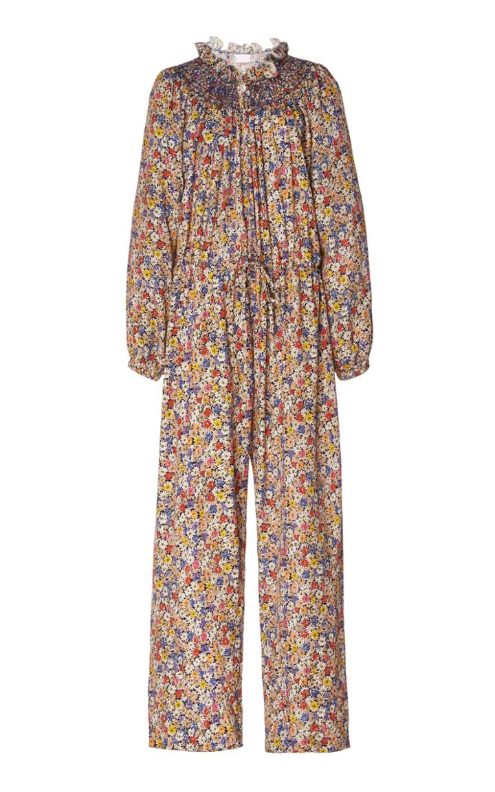 Loretta Caponi Cristina Floral-print Jumpsuit