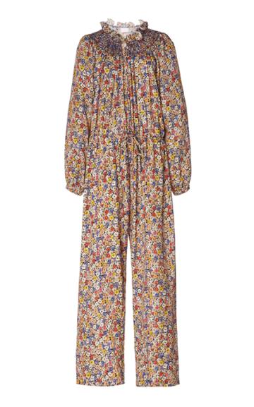 Loretta Caponi Cristina Floral-print Jumpsuit