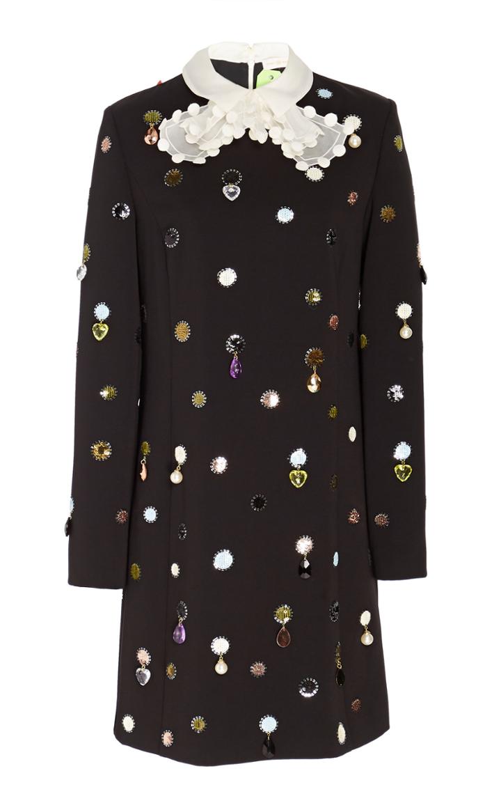 Tory Burch Jewel Embroidered Shift Dress