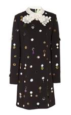 Tory Burch Jewel Embroidered Shift Dress