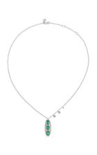 Meira T 14k White Gold Emerald Necklace