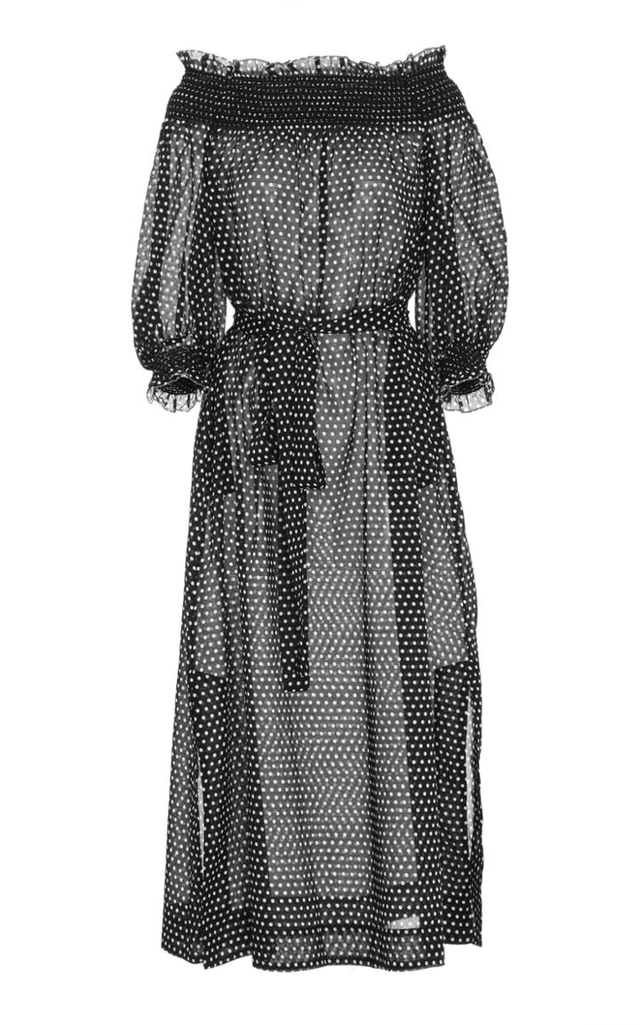 Lisa Marie Fernandez Polka-dot Cotton-gauze Dress