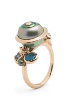 Bibi Van Der Velden Planet 18k Rose Gold And Multi-stone Ring