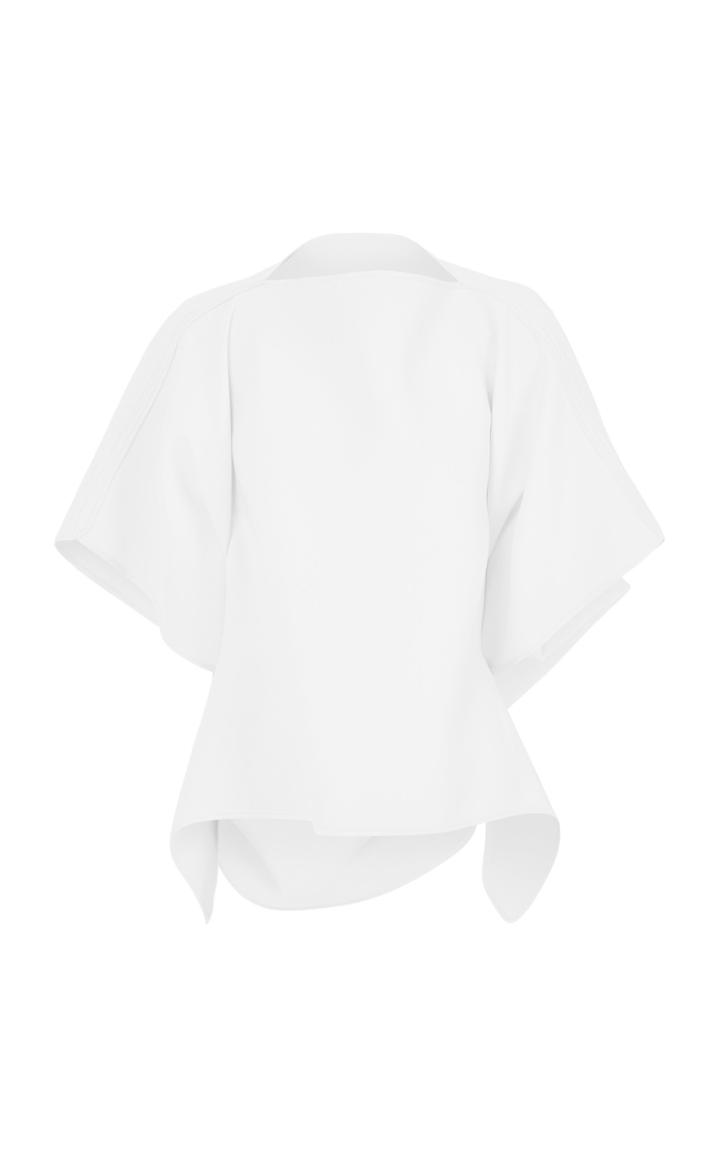 Maticevski Ethereal Asymmetric Crepe De Chine Top