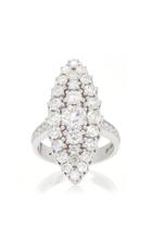 Colette Jewelry White Diamond Chevalier Ring