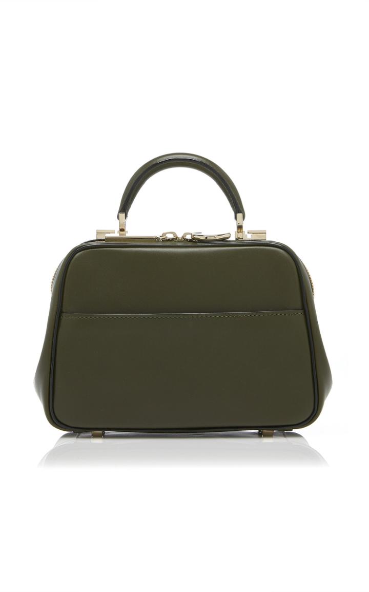 Moda Operandi Valextra Serie S Mini Glossy Leather Bag