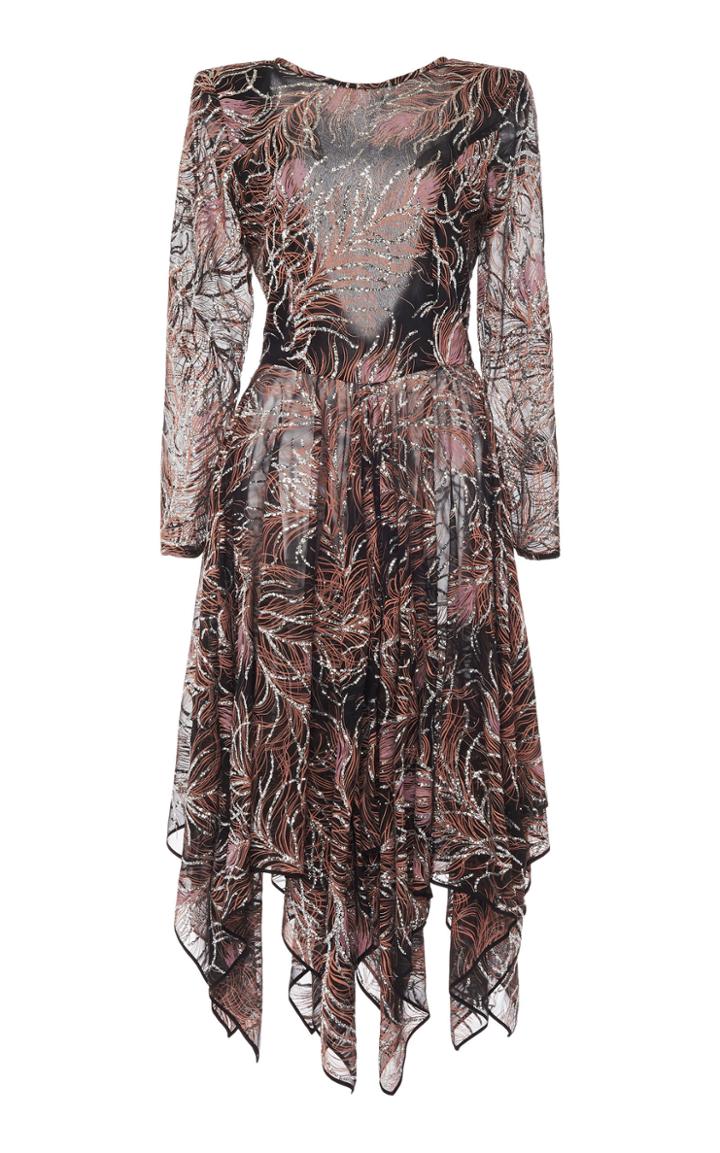 Moda Operandi Etro Draped Printed Silk Dress Size: 38