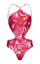 Moda Operandi Cin Cin Cut-out Wavy Swimsuit
