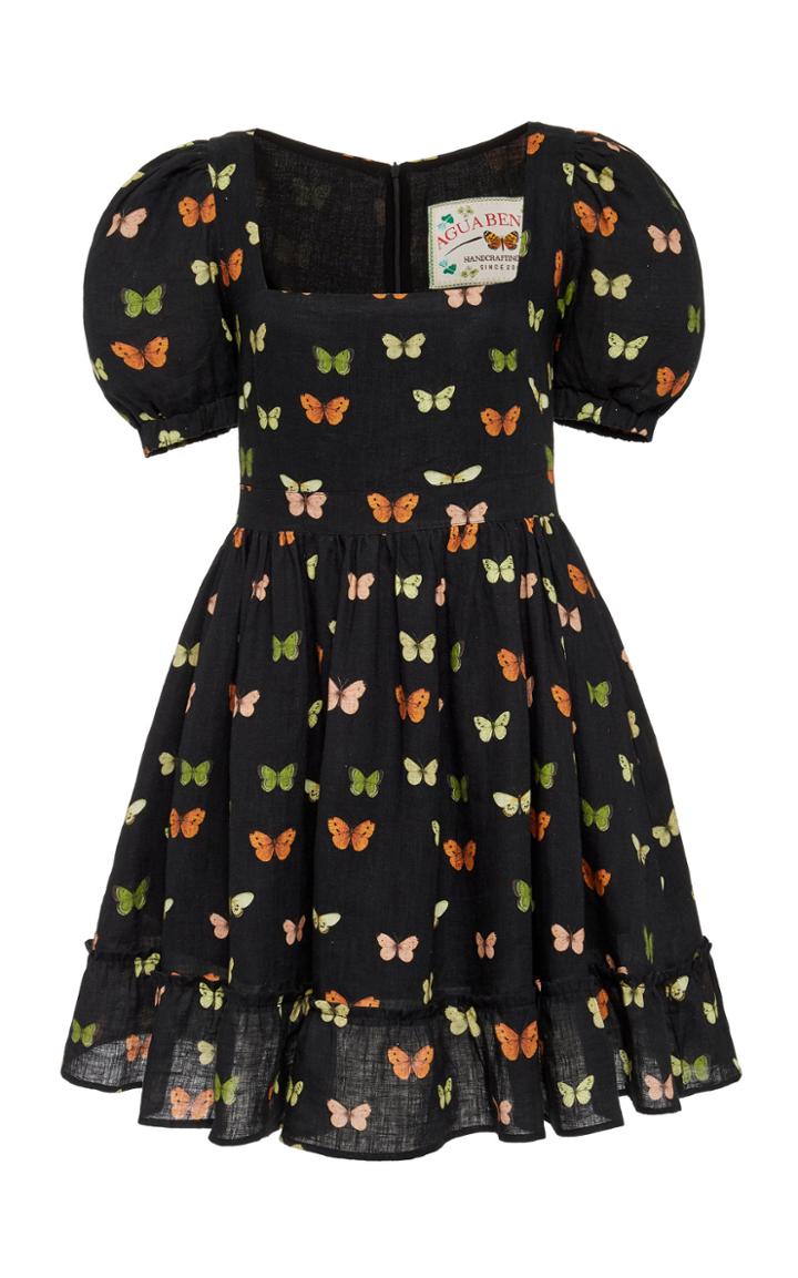 Moda Operandi Agua By Agua Bendita Pomelo Mariposario Mini Dress Size: Xs