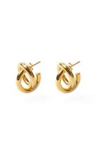 Moda Operandi Flash Jewellery Gold Knot Hoops