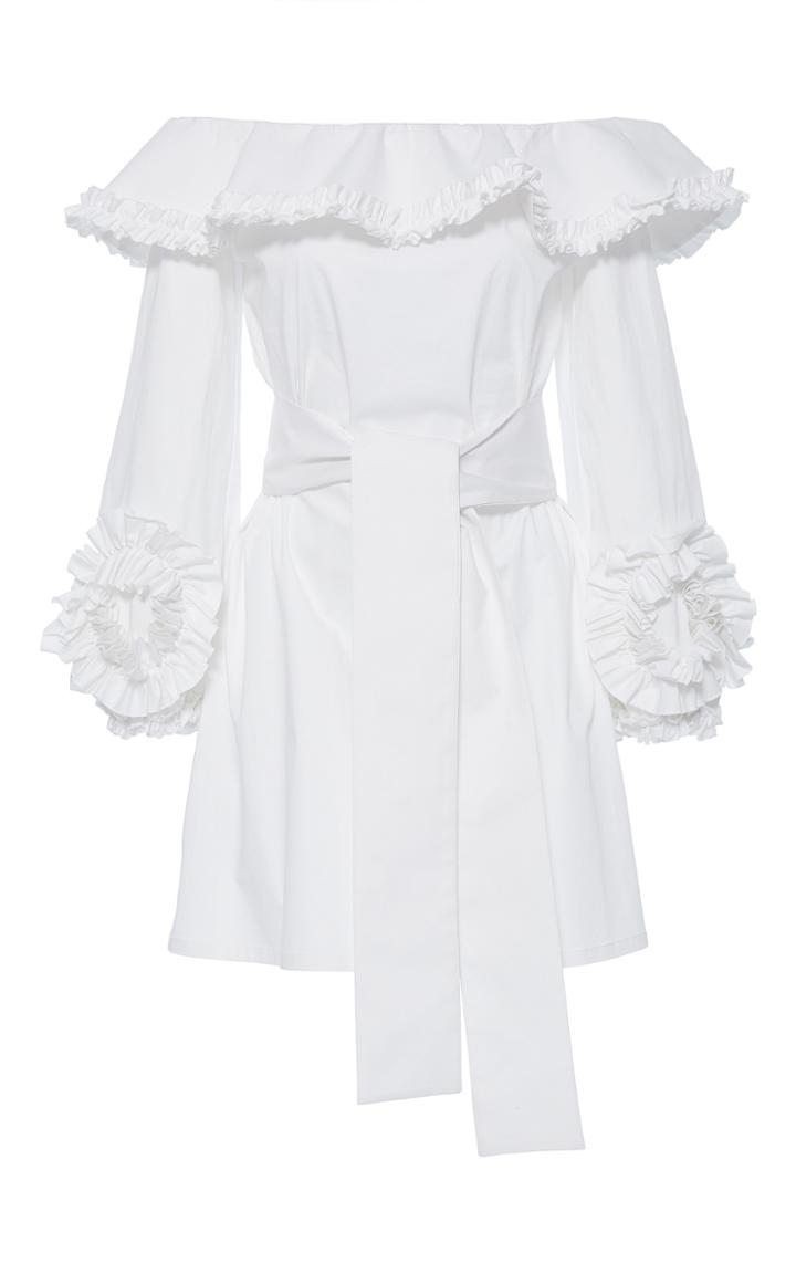 Alexis Miquela Off Shoulder Ruffle Dress