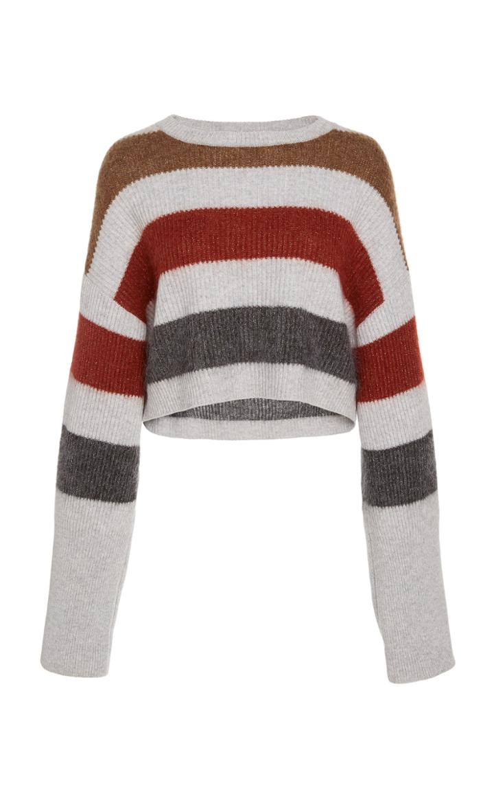 Brunello Cucinelli Oversized Metallic Wool-blend Sweater