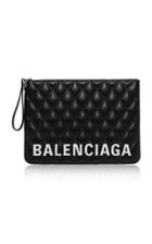 Balenciaga Printed Quilted Leather Pouch
