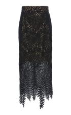 Akris Embroidered Jersey Skirt