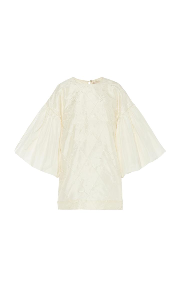 Moda Operandi By Efrain Mogollon Maria Luisa Embroidered Silk-taffeta Dress Size: 0
