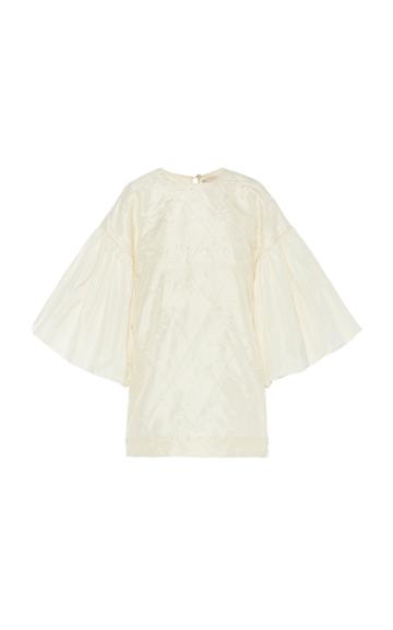 Moda Operandi By Efrain Mogollon Maria Luisa Embroidered Silk-taffeta Dress Size: 0