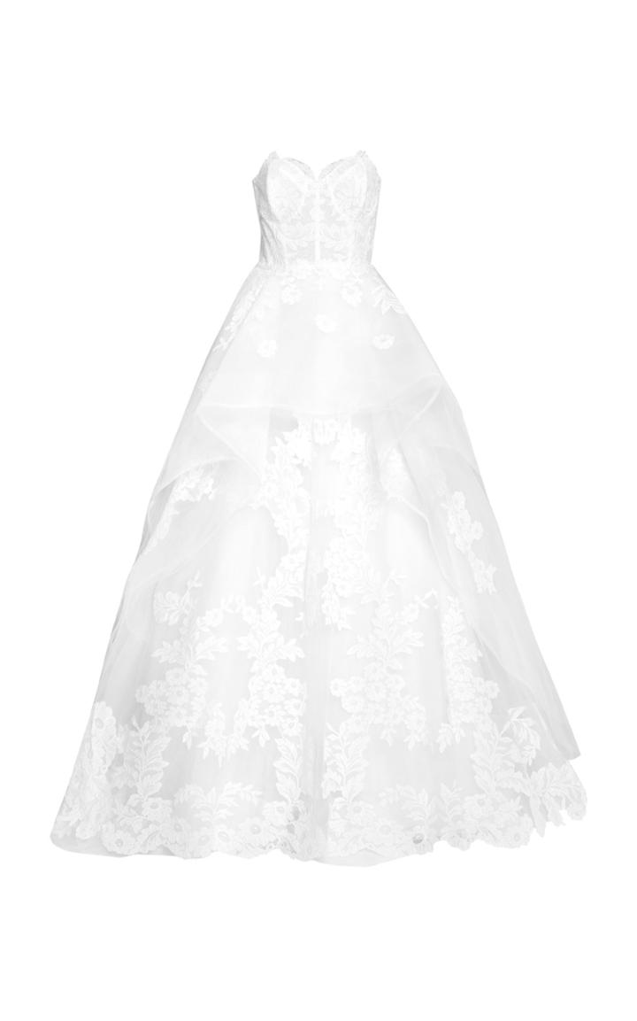 Carolina Herrera The Adeline Floral-embroidered Gown