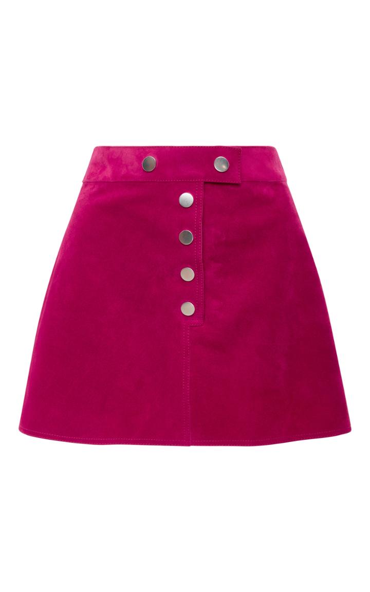 Courrges Fushia Suede Mini Skirt
