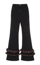 Vivetta Swan Hill Embellished Ruffle Pant