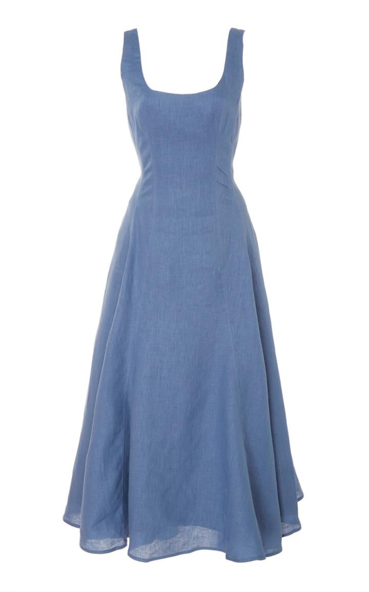 Andres Otalora Mrida Midi Dress With Belt