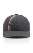 Thom Browne Striped Wool And Mohair Baseball Cap