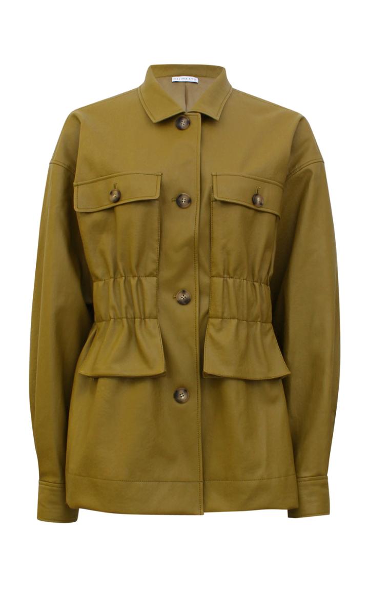 Moda Operandi Rejina Pyo Keiko Oversized Faux Leather Field Jacket