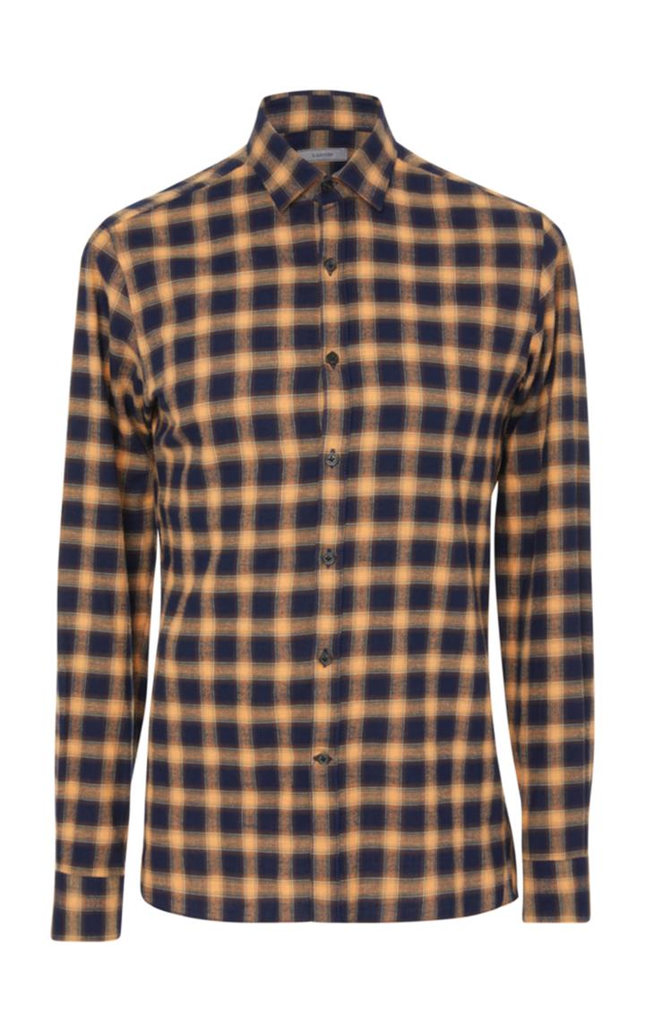 Lanvin Checked Cotton-twill Shirt