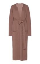 Agnona Pearl Ribbed Belted Cashmere Dress
