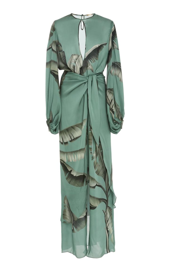 Johanna Ortiz Spirit Of Aloha Silk Georgette Dress
