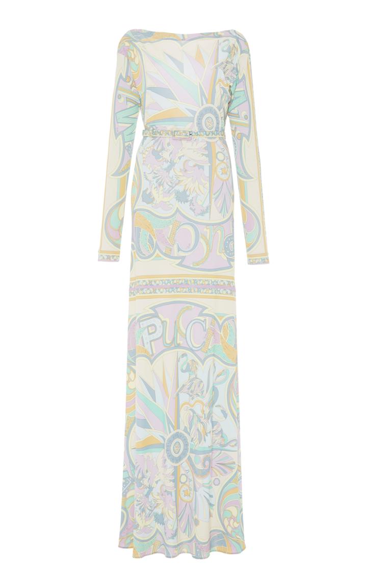 Emilio Pucci Long Sleeve Full Length Dress