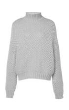 Alberta Ferretti Superkid Waffle-knit Mohair-blend Sweater
