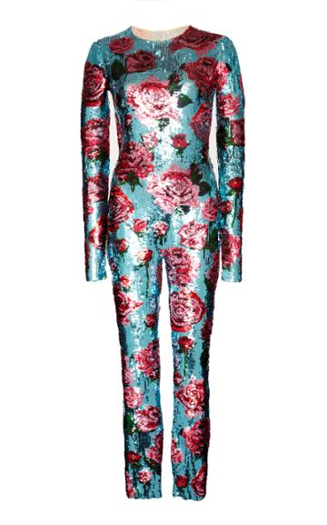 Dolce & Gabbana Sequin Floral Jumpsuit