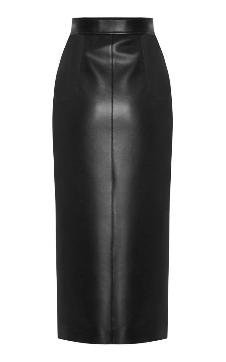 Moda Operandi Aleksandre Akhalkatsishvili High-rise Faux Leather Skirt