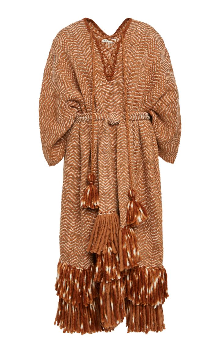 Ulla Johnson Mona Fringe Wool Poncho