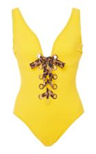 Karla Colletto Ava Lace-up One-piece Swimsuit