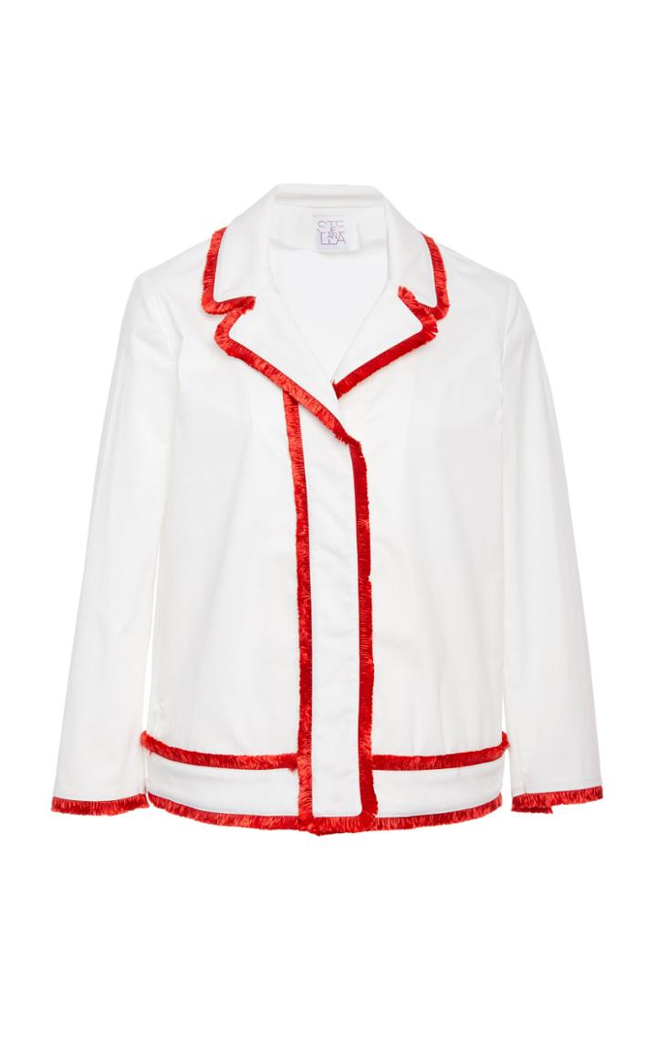 Stella Jean Crisp Piped Cotton Jacket