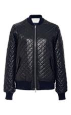 Adam Lippes Quilted Leather Bomber Jacket