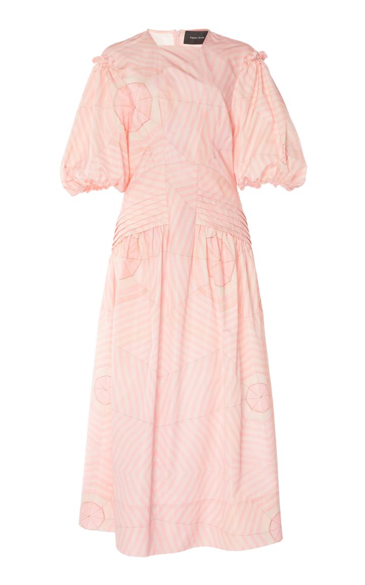 Simone Rocha Pin Tuck Striped Dress