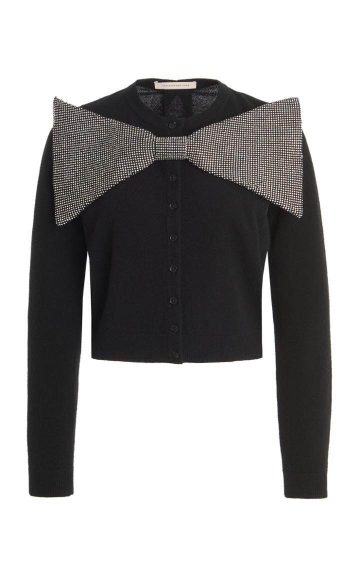 Moda Operandi Christopher Kane Wool-cashmere Cropped Cardigan