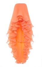 Moda Operandi Attico Curl-ruffled Accordion-pleated Chiffon Blouse Size: 38