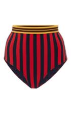 Stella Mccartney Striped High Waist Bikini Bottom