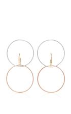 Charlotte Chesnais Galilea Gold-dipped And Silver Hoop Earrings
