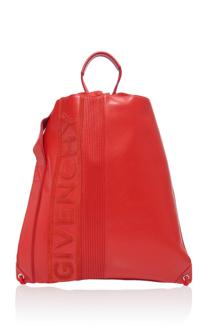 Givenchy Mc3 Leather Drawstring Backpack