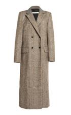 Moda Operandi By Any Other Name Check Tweed Overcoat